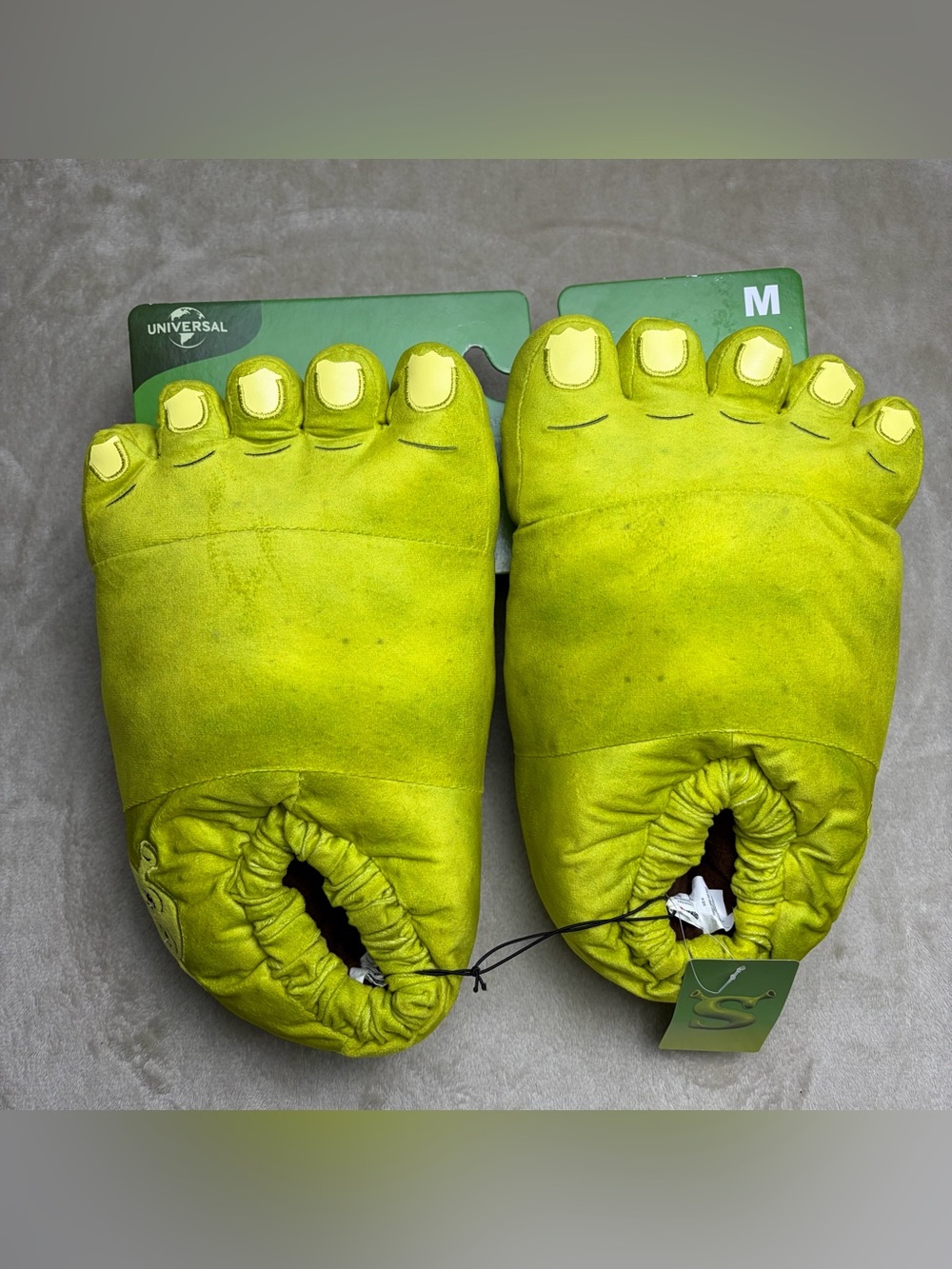 Shrek Feet Plush Slippers / Shrek Slippers M Dream Works New